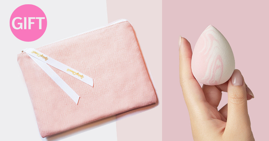 Gift- makeup bag+TearBlend Sponge
